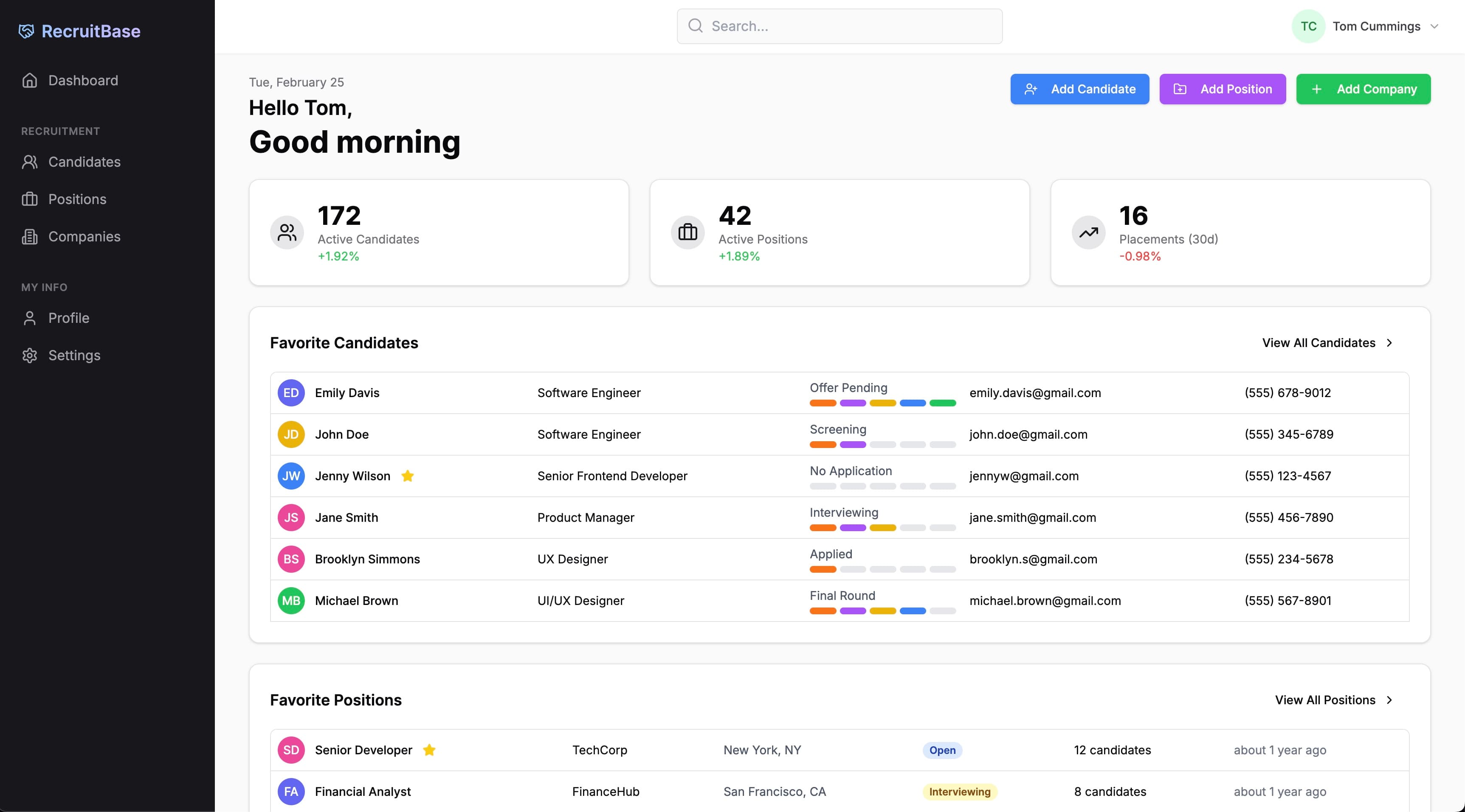 RecruitBase preview